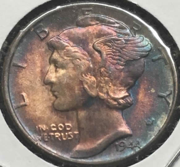 1944-S-Mercury-Dime-Toned
